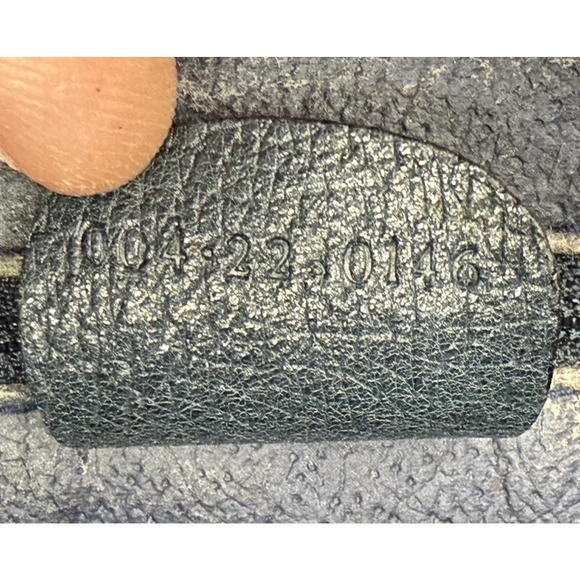 Vintage Gucci GG Supreme Monogram Navy Blue Canvas Crossbody Clutch Italy - Picture 8 of 14